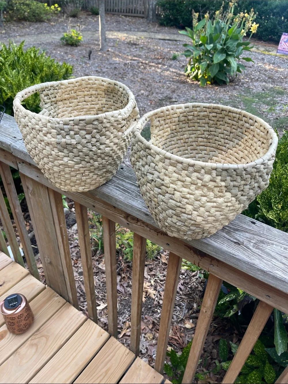 Anthropologie Seagrass Storage Basket set
